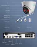 Reolink NVS8-12MD4 (RLK8-1200D4-A) - 4 x 12MP Cameras, 2TB HDD