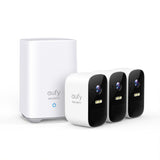 Eufy 2C Pro Kit 3 Pack - 2K, WIFI, Battery, 16GB Storage