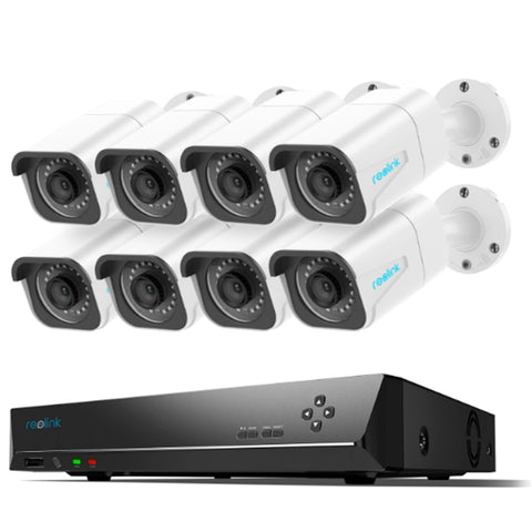 Reolink NVR - 8 x 8MP 4K Ultra HD Cameras, 3TB HDD, RLK16-800B8-A